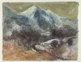 Snowdon Winter by Gwilym Prichard, mixed media, sold Jul 2024