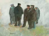 Untitled by Aneurin Jones, mixed media, sold Jul 2024