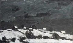 Large by Kyffin Williams, oil on canvas, sold Jul 2024