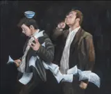 Untitled by James Donovan, oil on canvas, sold Jul 2024
