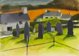 South by John Elwyn, watercolour, sold Jul 2024
