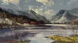 Elidir from Llyn Padarn by Charles Wyatt Warren, oil on board, sold Jul 2024