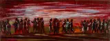 Avant la derniere veille by Andrew Vicari, oil on board, sold Jul 2024