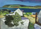The Estuary Farm by John Elwyn, gouache, sold Jul 2024
