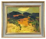 Untitled by John Elwyn, oil on canvas, sold Jul 2024