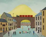 Untitled by Jack Jones, oil on board, sold Jul 2024