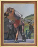 Untitled by Kevin Sinnott, oil on linen, sold Jul 2024