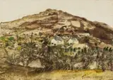 'Carningli by John Knapp-Fisher, 1976, watercolour, sold Jul 2024