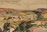 Untitled by Will Evans, watercolour, sold Jul 2024