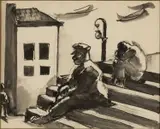 Untitled by Josef Herman, pencil, sold Jul 2024