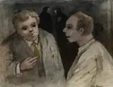 Making a Small Point by John Elwyn, watercolour, sold Jul 2024