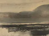 Untitled by Roger Cecil, watercolour and pencil, sold Jul 2024