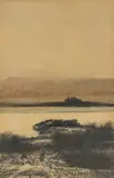 Untitled by Roger Cecil, watercolour and pencil, offered Jul 2024