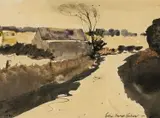 Untitled by John Knapp-Fisher, 1980, watercolour, sold Jul 2024