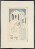 North African courtyards screenprints by Ricardo Wolfson, pencil, sold Dec 2025