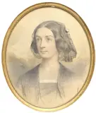 Portrait of Anne Hall Maxwell by William Crawford, pastel, sold Nov 2025