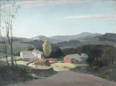 A Cumberland Farm by Grainger Smith, oil on canvas board, sold Nov 2025