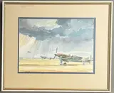Safely home by Wilf Plowman, 1989, watercolour, sold Nov 2025