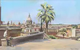 Roma by Erna Plachte, 1948, pastel, offered Nov 2025