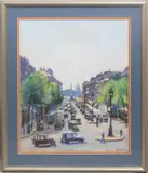Paris by Erna Plachte, pastel, offered Nov 2025