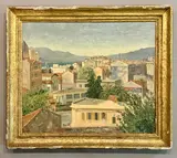 Roof-Tops, Cannes by Henry Elliott-Blake, oil on canvas, sold Oct 2025