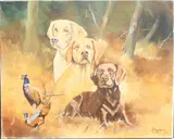 Labrador Composite by Allan Lancaster, oil on canvas, offered Aug 2025