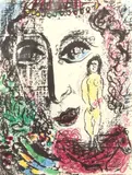 Apparition at the Circus by Marc Chagall, lithograph, sold Aug 2025