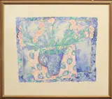Pink Carnations by Tanya Short, screenprint, sold Aug 2025