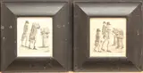 Edward Innes and James Cooper Losing the Bet to Hamilton Bell by John Kay, 1792, print (other), sold Aug 2025