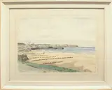 South Sands, Bridlington by J. M. Marshall, 1962, watercolour, offered Jul 2025