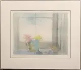 Towards the sea, Eigg by Donald Wilkinson, etching and aquatint, sold Jul 2025