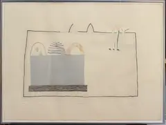 Gazebo by Anthony Benjamin, etching, sold Jul 2025