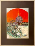 Radcliffe circular -15' mixed media by Garrick Palmer, mixed media, sold Jun 2025