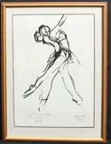 Bussell / Cope The Royal Ballet by Charlotte Fawley, ink, sold Jun 2025