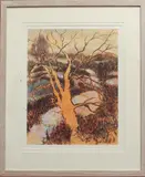 5/75' in pencil 15 5/8 x 12¼in (39.7 x 31.1cm), limed oak frame by Erik Jeusen, print, offered Jun 2025