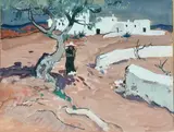 One by Arie Johannes Zwart, Gouache, one signed lower right, under glass, sold May 2025