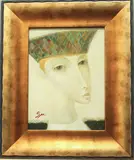 Young Duke' mixed media on canvas by Serguei Smirnov, mixed media on canvas, sold May 2025
