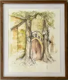 St Edward's Church by Jasmine Jennings, Watercolour and ink on paper, sold May 2025