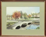 Bridge over the Windrush by J. F. E. Vickers, watercolour, sold May 2025