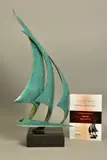 Flying sails by Duncan Macgregor Dmac, bronze, sold Jul 2021