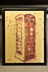 Phone booth iii by Craig Alan, oil on board, sold Jul 2021