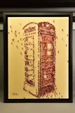 Phone booth iii by Craig Alan, oil on board, sold Jul 2021