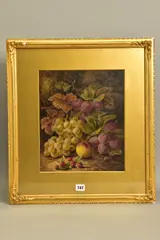 Plums by Oliver Clare, oil on board, sold Jul 2021