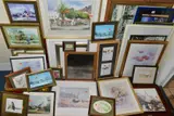 to include watercolours by Sheila Richards, subjects include a harbour by Paintings And Prints Etc, watercolour, sold Jul 2021