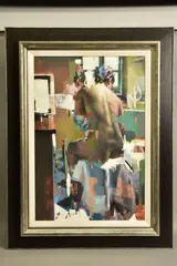 The bather by Christian Hook, print, sold Jul 2021