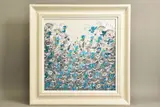 Silver meadow v by Mary Shaw, oil on board, sold Jun 2021