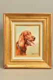 Red setter by Vladimir Belsky, oil on board, offered Jun 2021