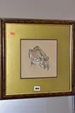 Untitled by Theyre Lee-Elliott, pencil and pastel, sold Jun 2021