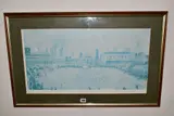 Lancashire league cricket match by L. S. Lowry, print, sold Jun 2021