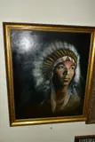 Indian youth by Geoffrey Lamb, oil on canvas, sold Jun 2021
